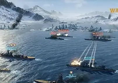 Blue Frontline Dual Combat Naval War Test